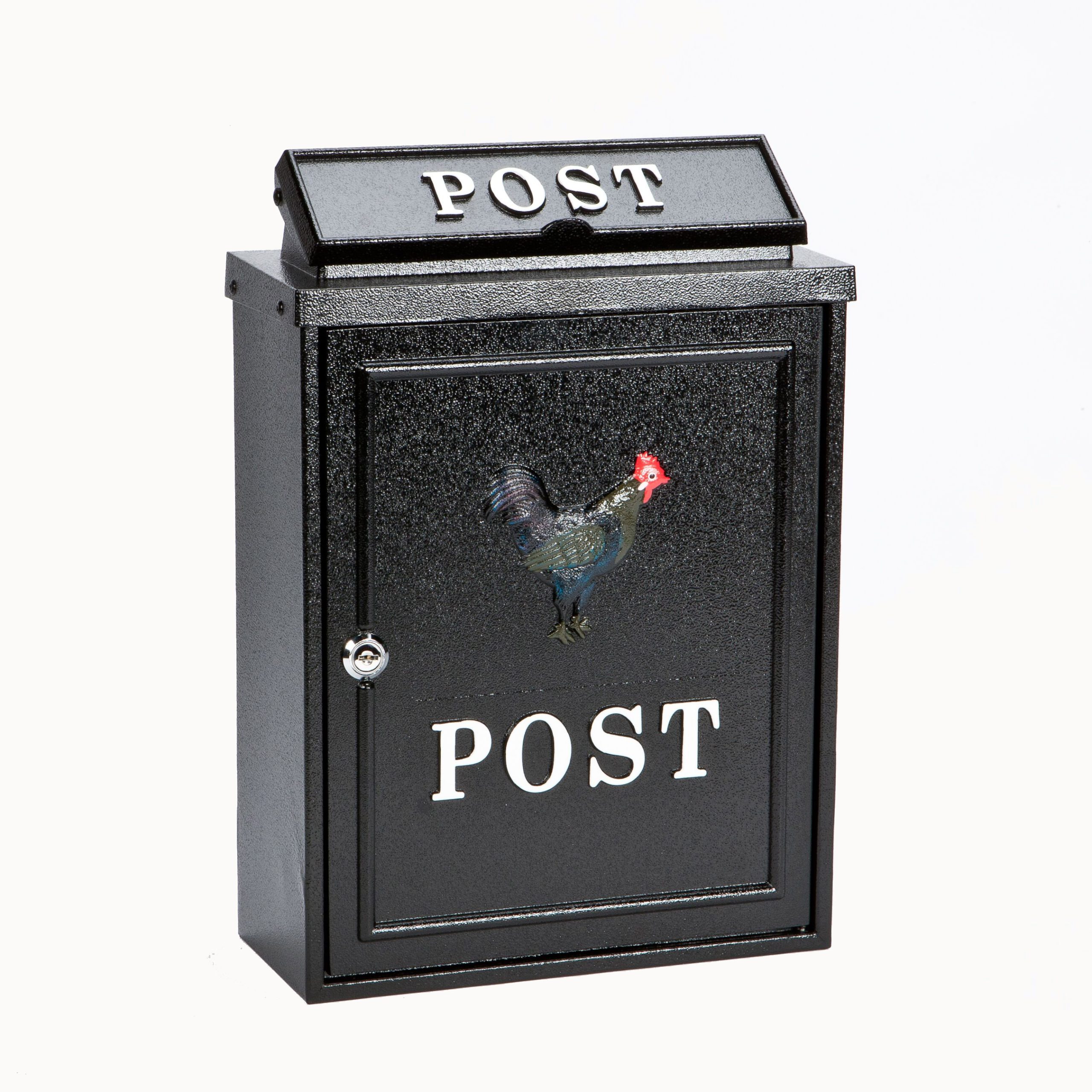 TY222 - Cast Aluminium Post Box, Cockeral