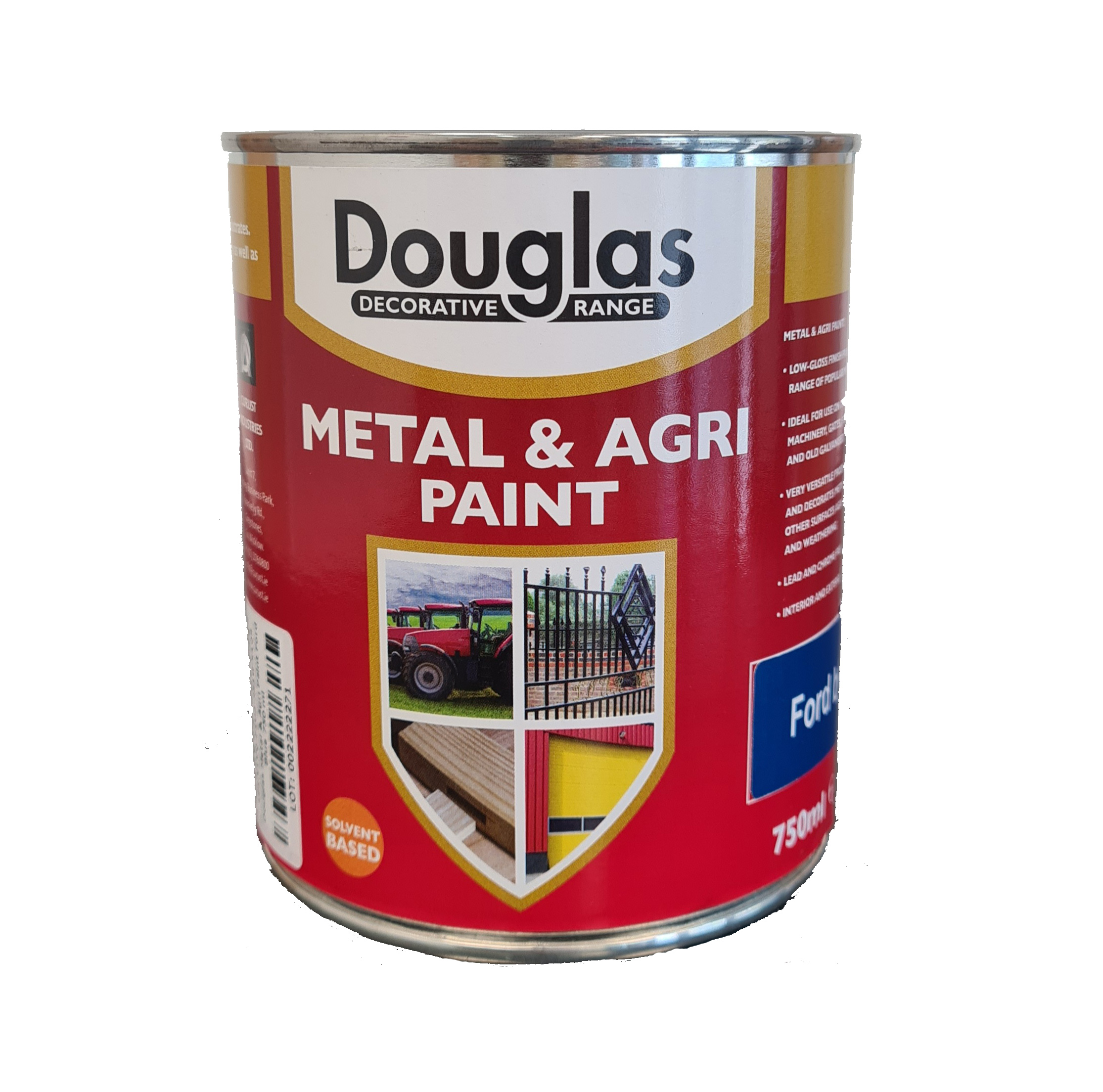 DPAG1000FB - 750ml Metal and Agri Paint Ford Blue