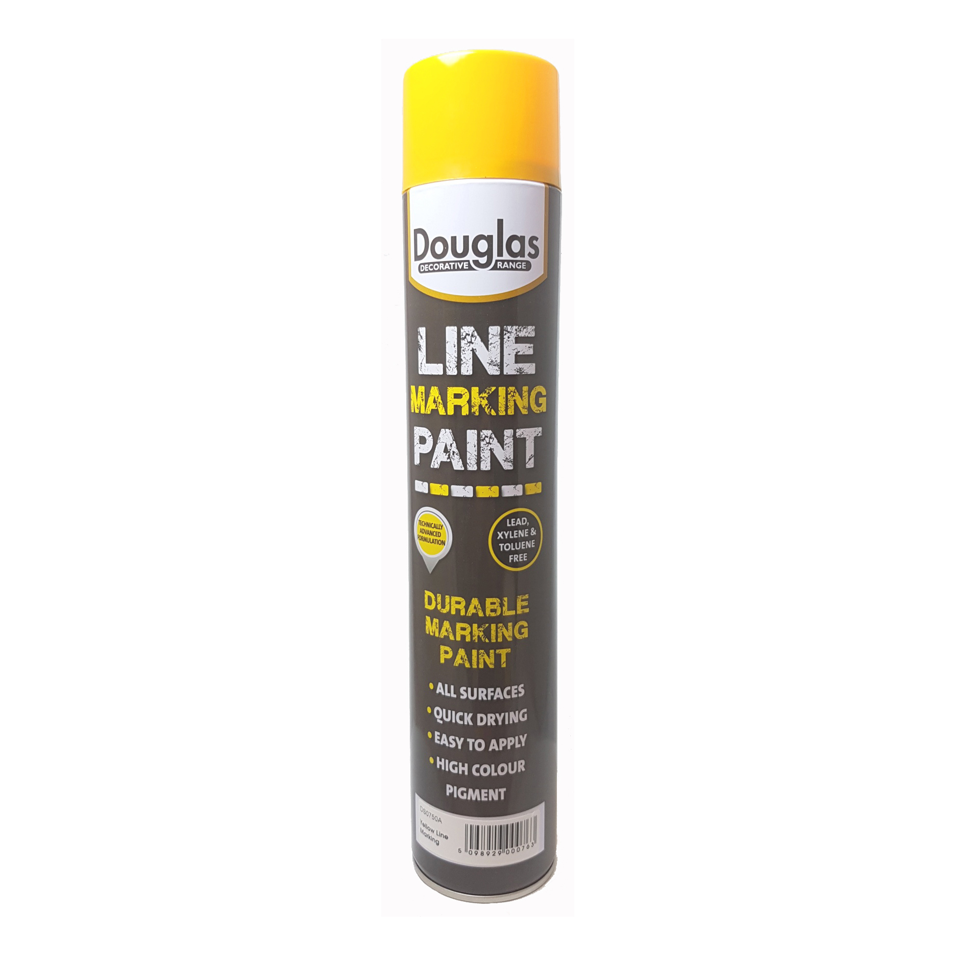 DS0750A - Line Marking Paint, 750ml Yellow