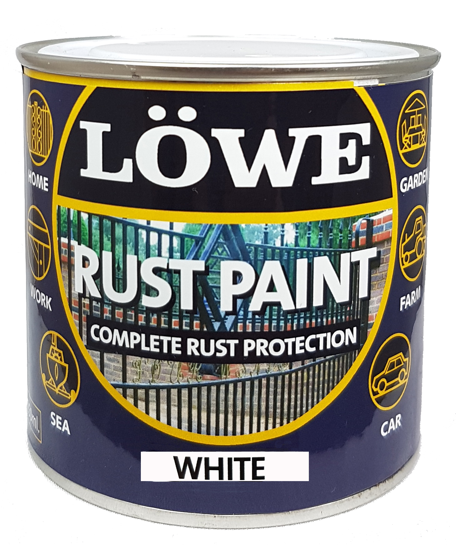 LRW0075 - Lowe Metal & Machinery Paint, White - 500ml