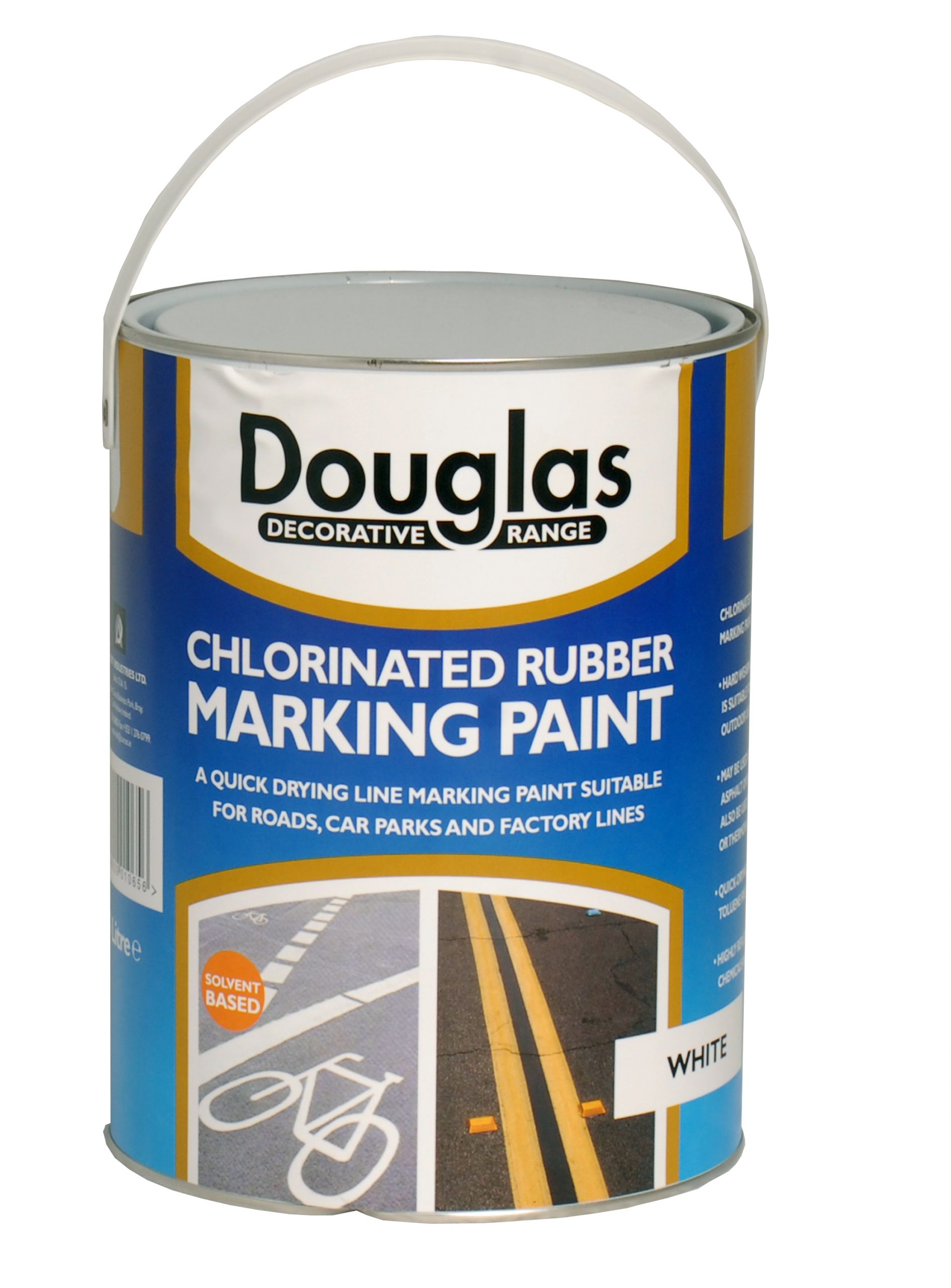 DPZM5000W - Chlorinated Rubber Marking Paint White, 5ltr