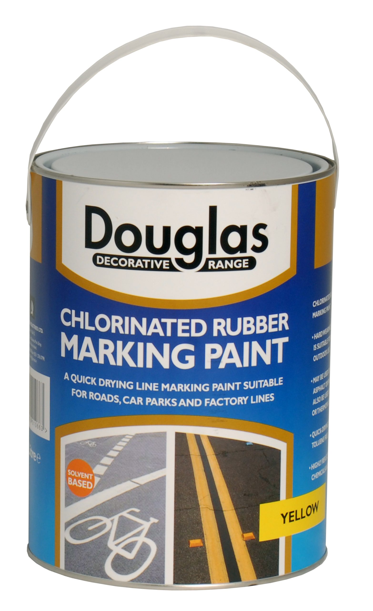 DPZM5000Y - Chlorinated Rubber Marking Paint Yellow, 5ltr