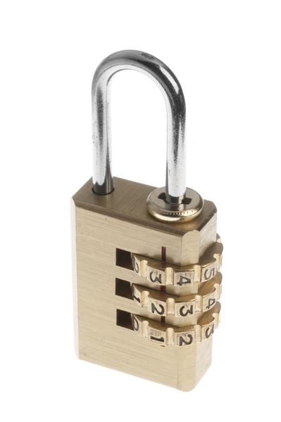 TECOM20 - 20mm Brass Resettable Combination Lock
