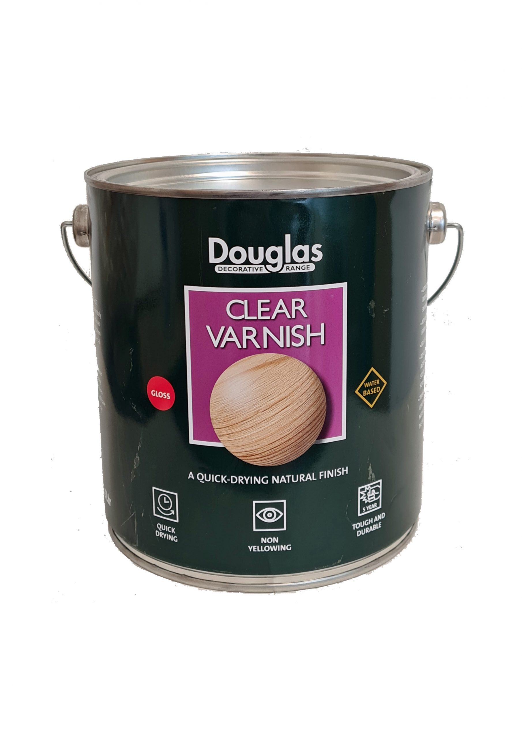 DPO2500G - Water Based Varnish Clear Gloss, 2.5ltr