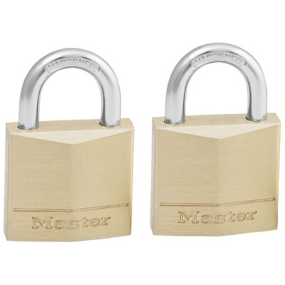 ML0120TMLP - 2 X 20ml Brass Padlocks Keyed Alike