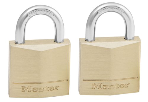 ML0120TMLP - 2 X 20ml Brass Padlocks Keyed Alike