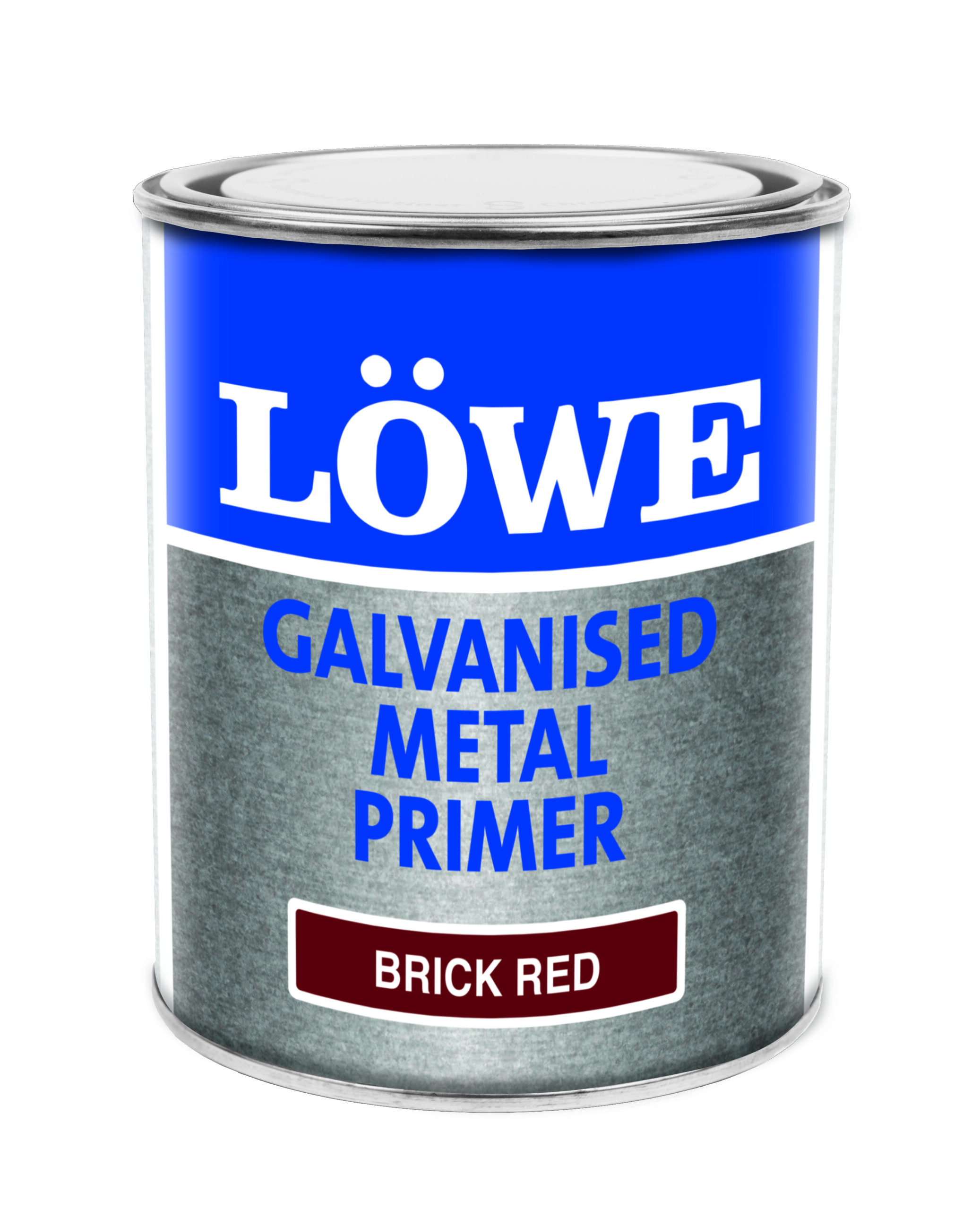 LRRGALV1000 Lowe Galvanised Metal Primer Brick Red 1Ltr